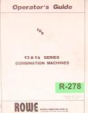 Rowe-Rowe C3 and C6 Series, Combination Machine Operations Manual 1975-C3-C6-01